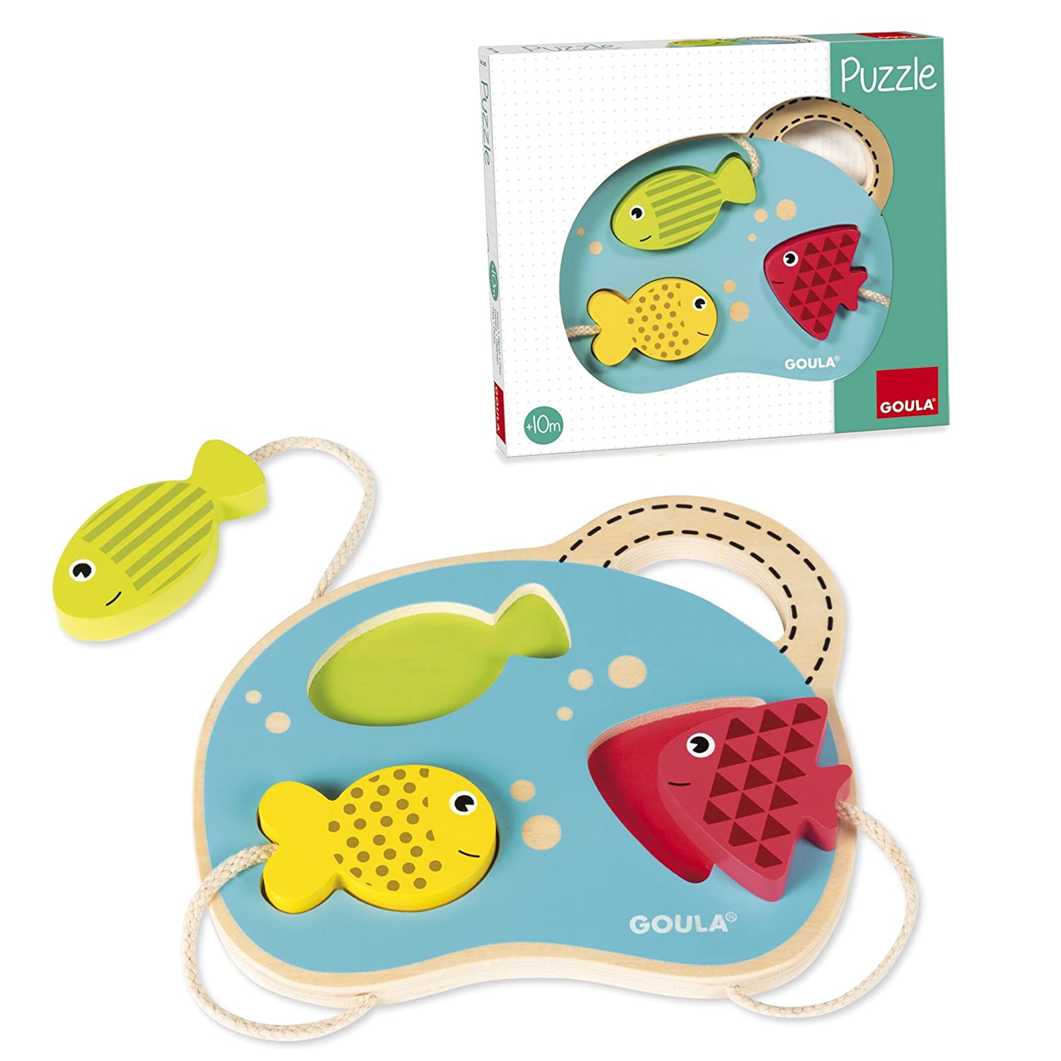 Holzpuzzle 3 Fische